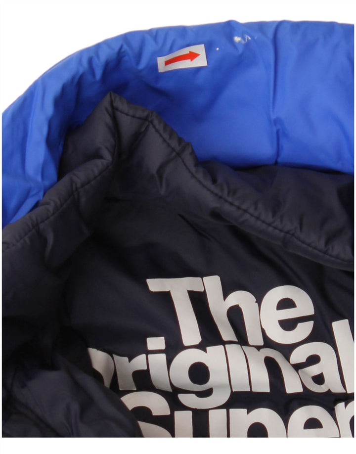 Damska ocieplana kurtka SUPERDRY UK 10, mała niebieska, poliester