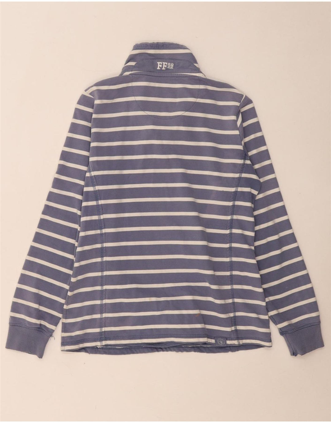 Damski sweter oversize FAT FACE UK 10 w małe granatowe paski