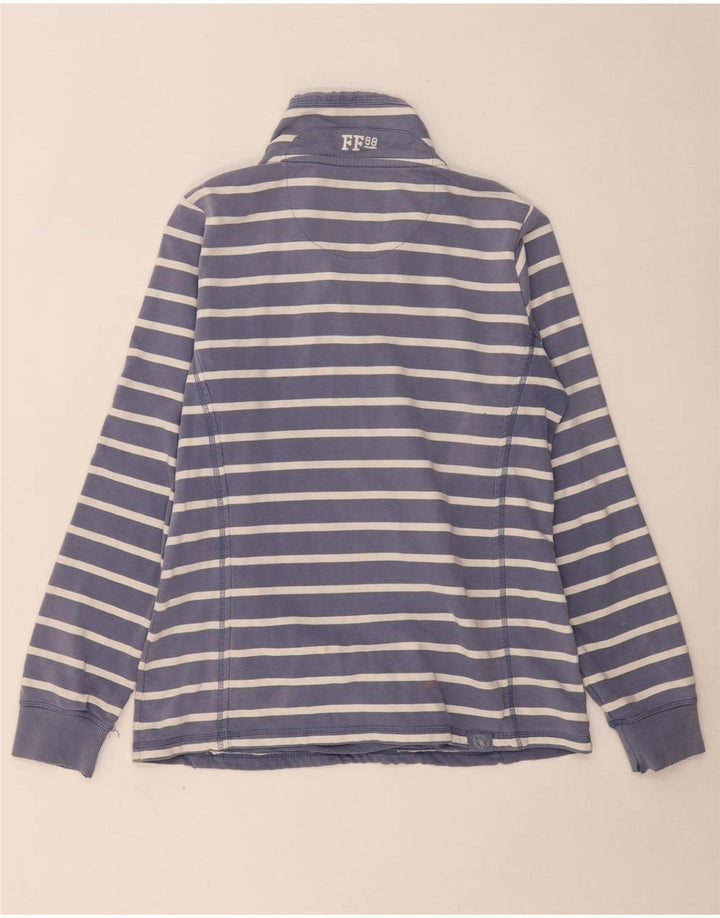 Damski sweter oversize FAT FACE UK 10 w małe granatowe paski