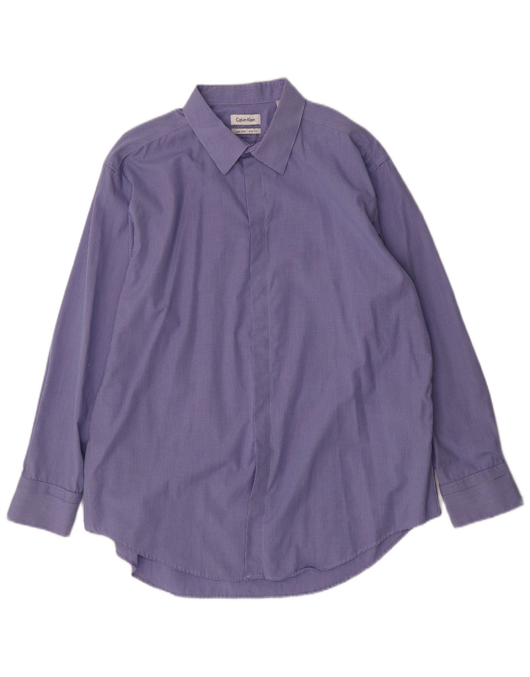 Koszula męska CALVIN KLEIN o dopasowanym kroju, rozmiar 17 1/2 XL, bawełniana w niebieską kratkę