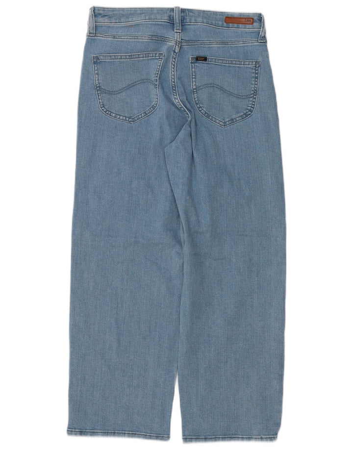 Damskie jeansy Lee Crop Wide Leg W29 L25 Niebieskie bawełniane