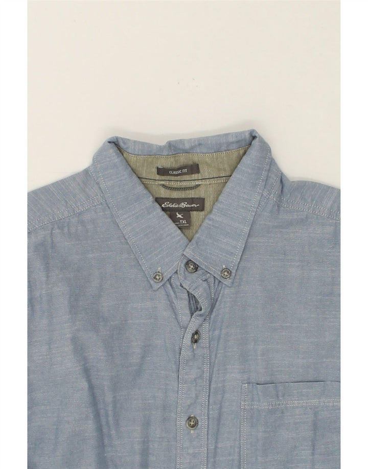 EDDIE BAUER Mens Classic Fit Shirt XL Blue Cotton Vintage Eddie Bauer and Second-Hand Eddie Bauer from Messina Hembry 
