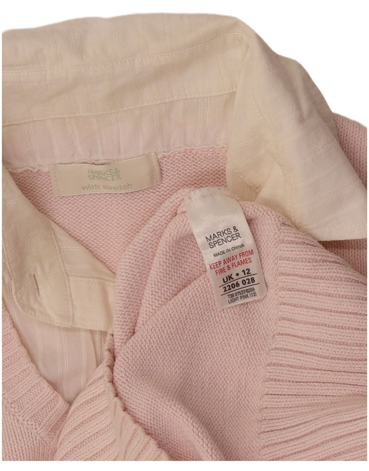 Damski sweter polo Marks & Spencer UK 12, średni róż