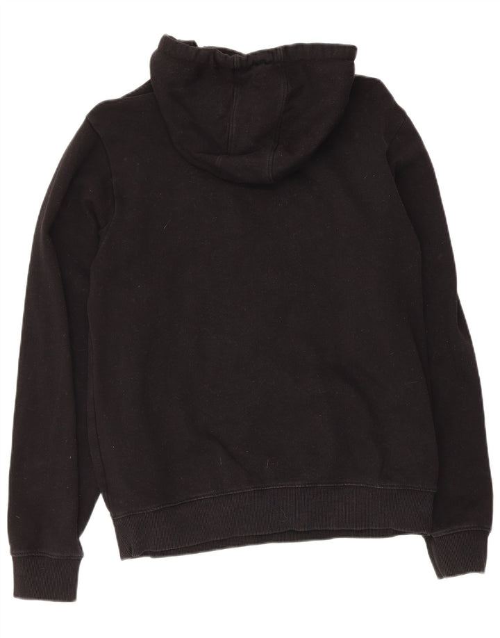Męski sweter z kapturem Guess z grafiką, mały, czarny, bawełniany