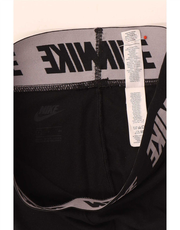 Damskie legginsy Nike Graphic UK 8, małe, czarne