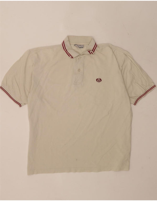 Męska koszulka polo Sergio Tacchini 2XL z bawełny w białe paski