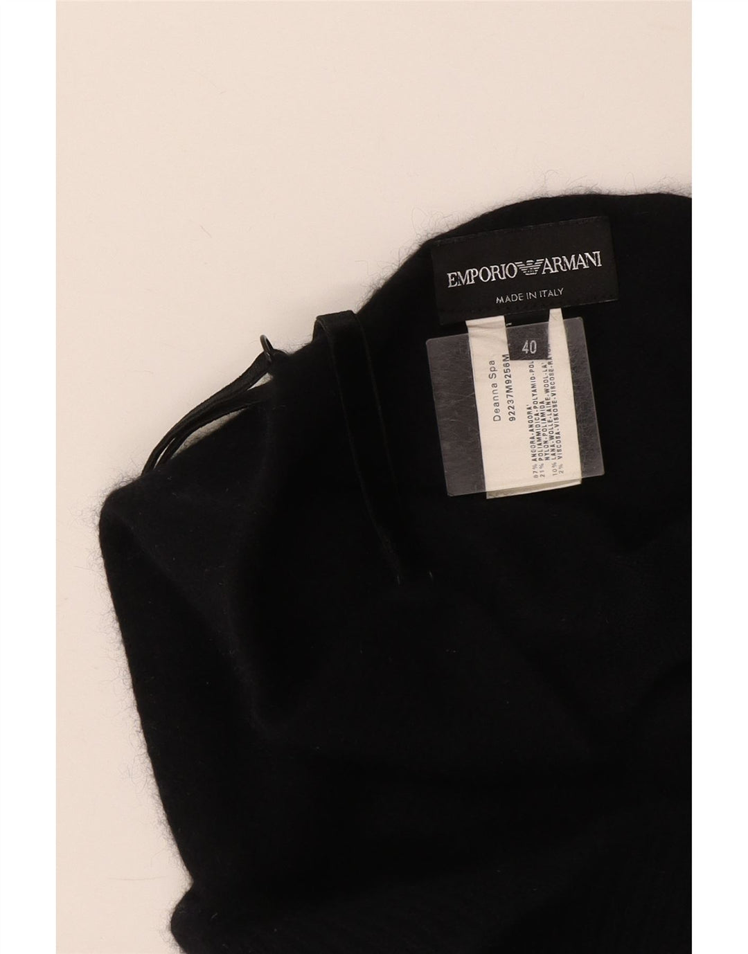 Damski top na ramiączkach Emporio Armani IT 40, mały, granatowy, wełniany