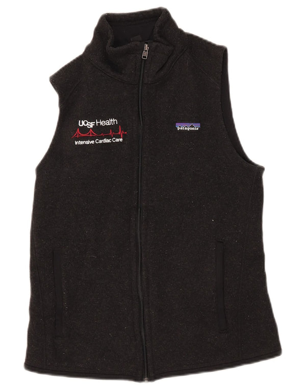 Damska bluza dresowa Patagonia z grafiką, bez rękawów, UK 6 XS, szara