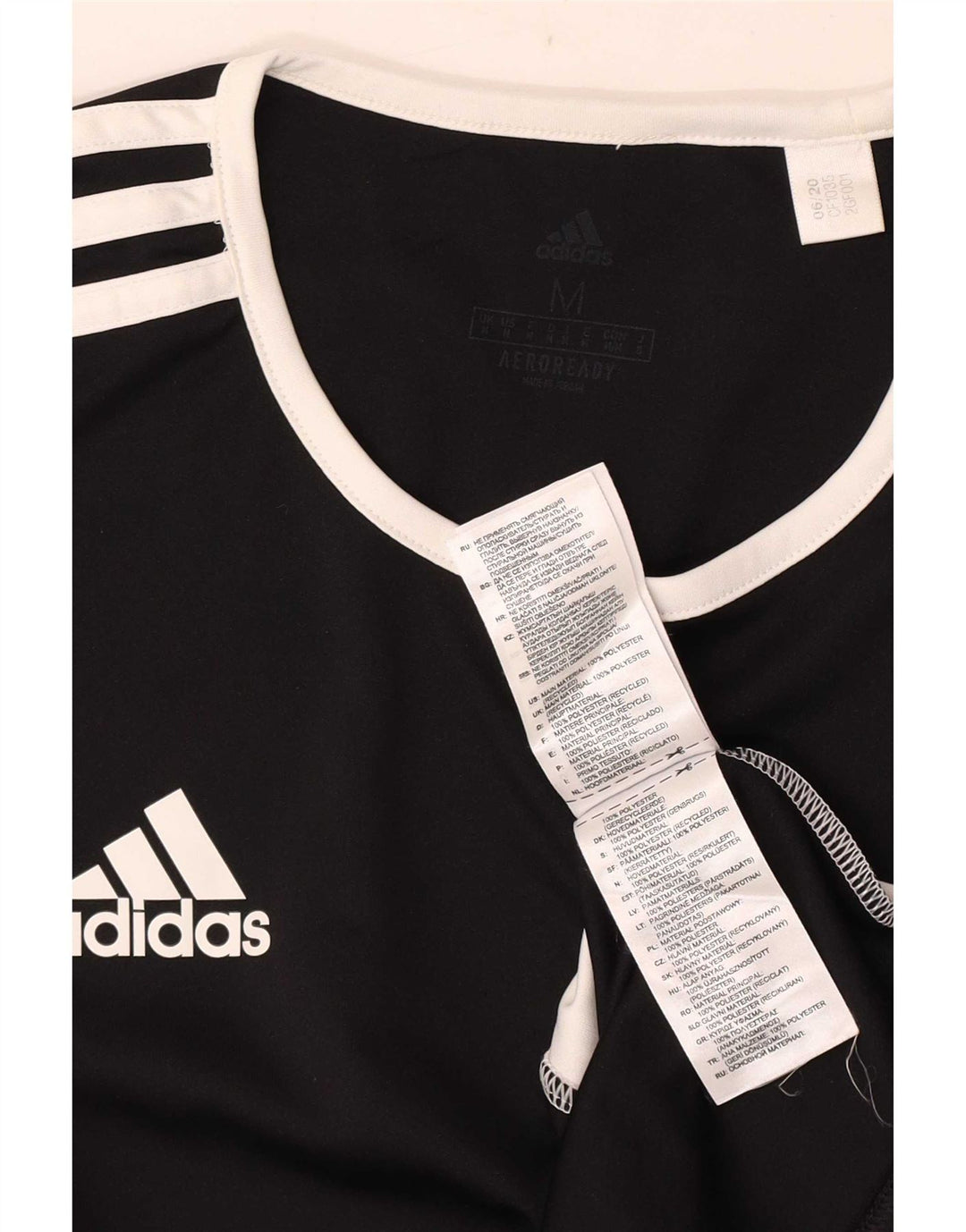 Męska koszulka Adidas Aeroready Top, średni czarny poliester