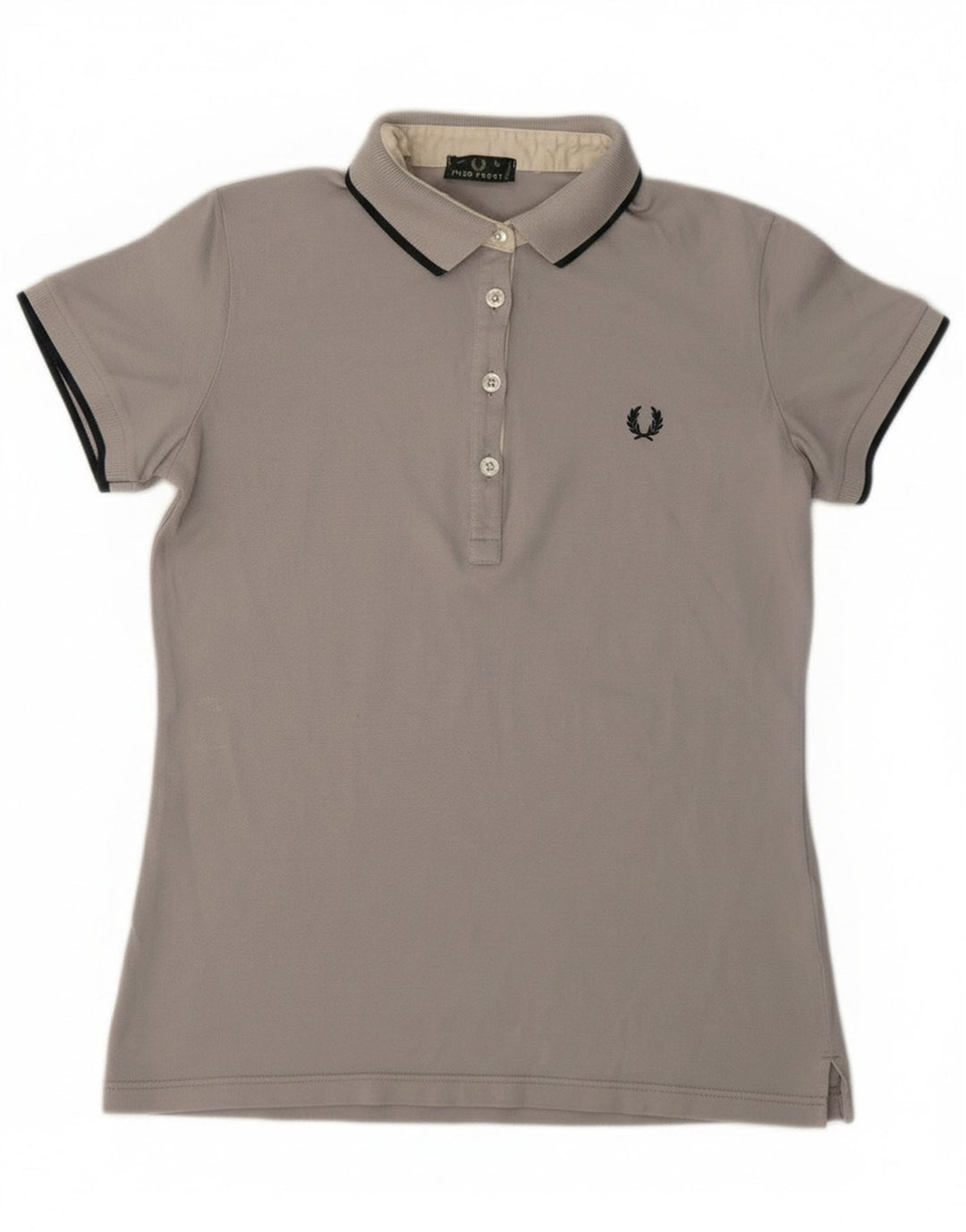 Damska koszulka polo Fred Perry UK 14, duża, szara