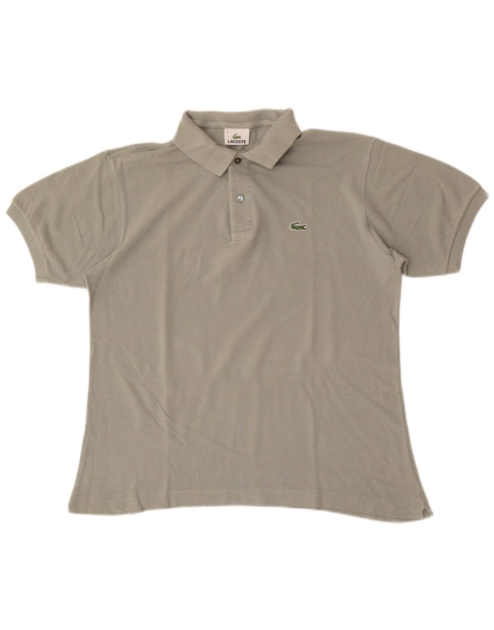 Męska koszulka polo Lacoste, rozmiar 4, średnia, bawełniana khaki