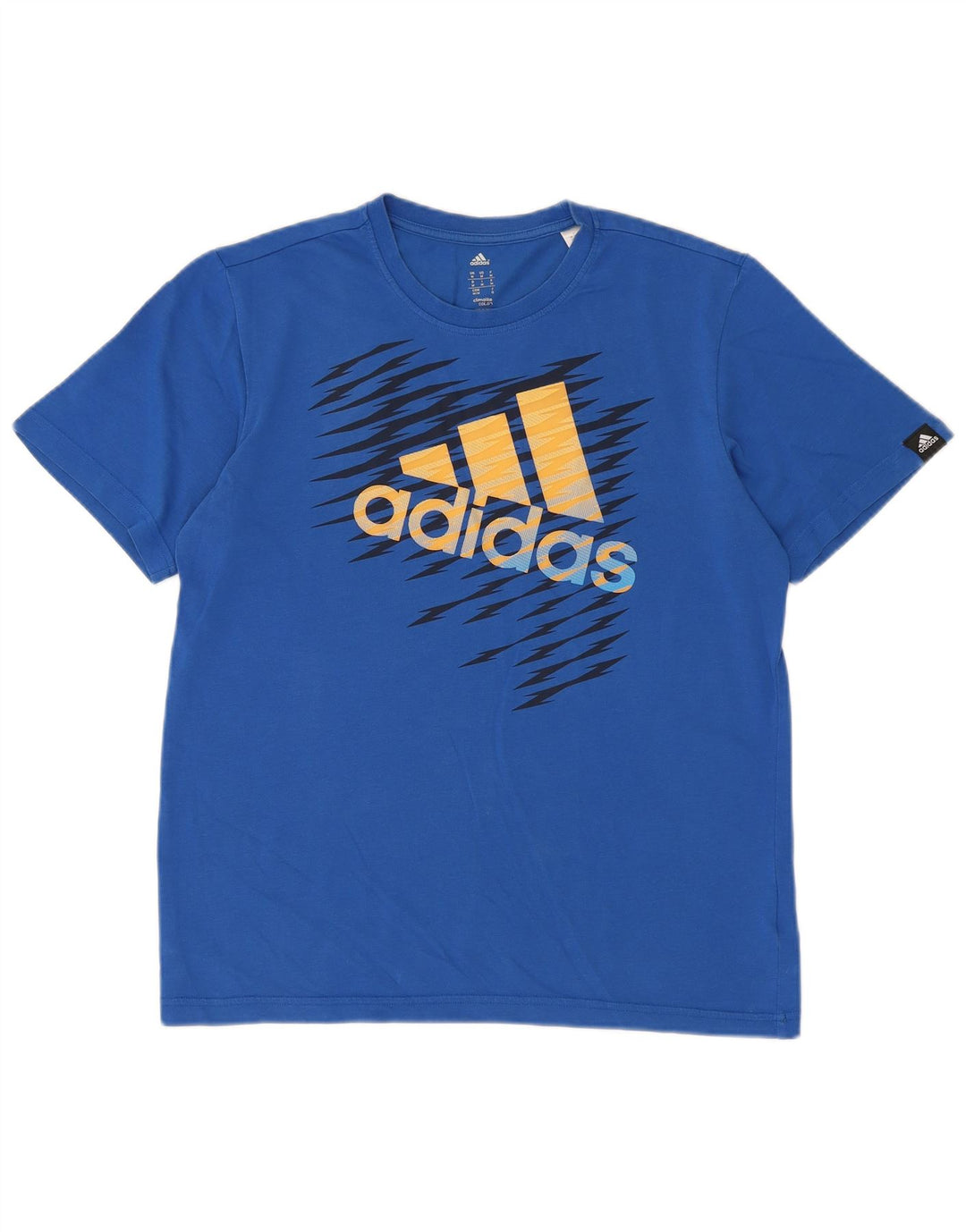 Męska koszulka Adidas Climalite Graphic Top Medium Blue Cotton
