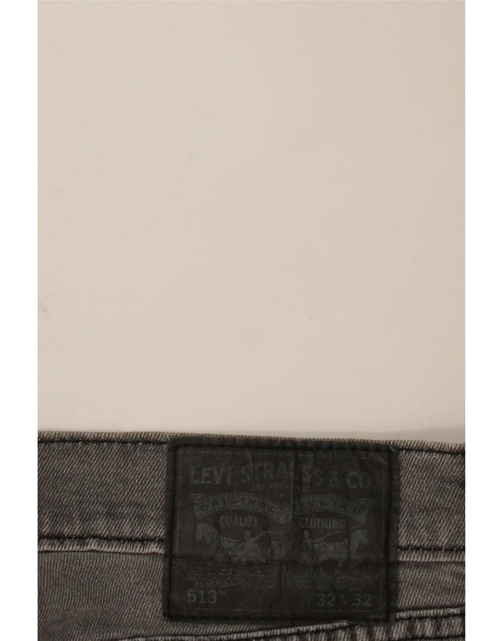 Męskie jeansy Levi's 513 Slim Straight W32 L28 Szare