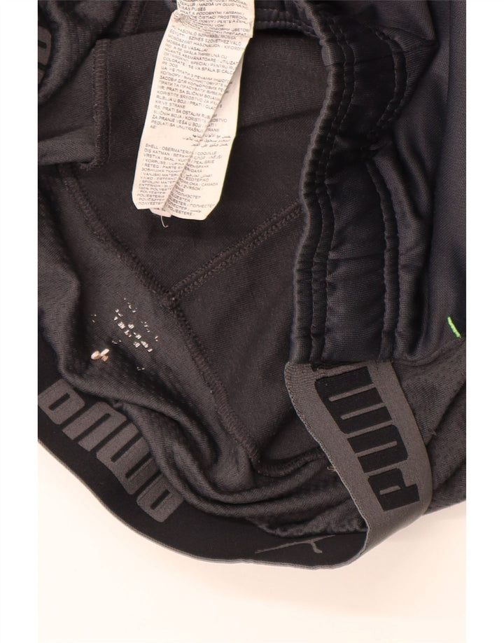 Chłopięce spodnie dresowe Puma z grafiką 13-14 lat, czarne, z blokami kolorów