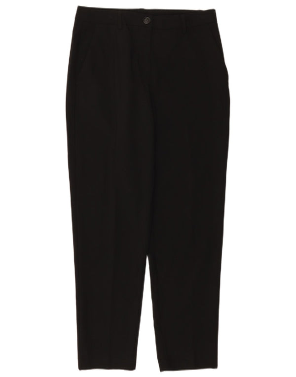 Damskie zwężane spodnie Chino Benetton UK 10 Small W28 L27 Czarny poliester