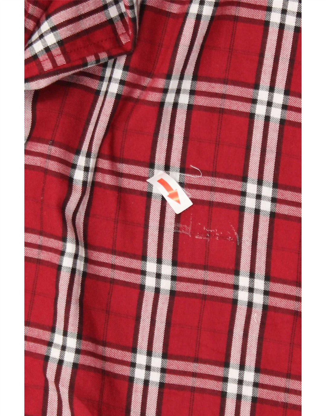 Męska koszula flanelowa Chaps XL w czerwoną kratę, bawełniana