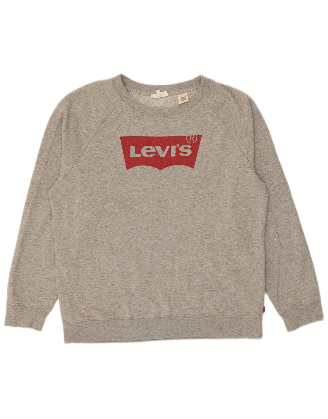 Damski sweter oversize Levi's z grafiką UK 14, średni szary, nakrapiany