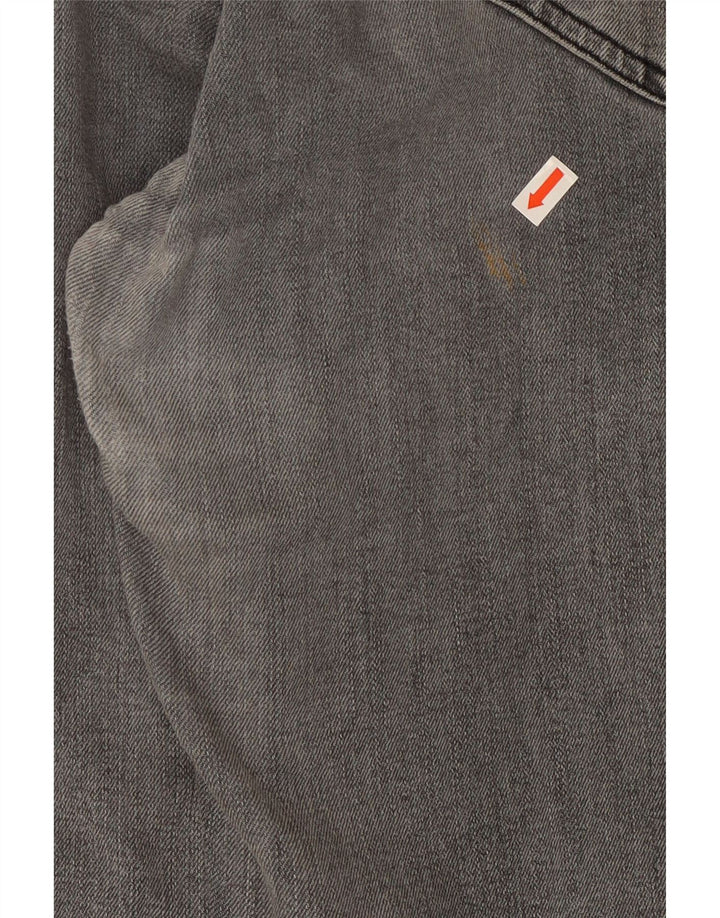 Męskie proste dżinsy Levi's W34 L32 Szara bawełna