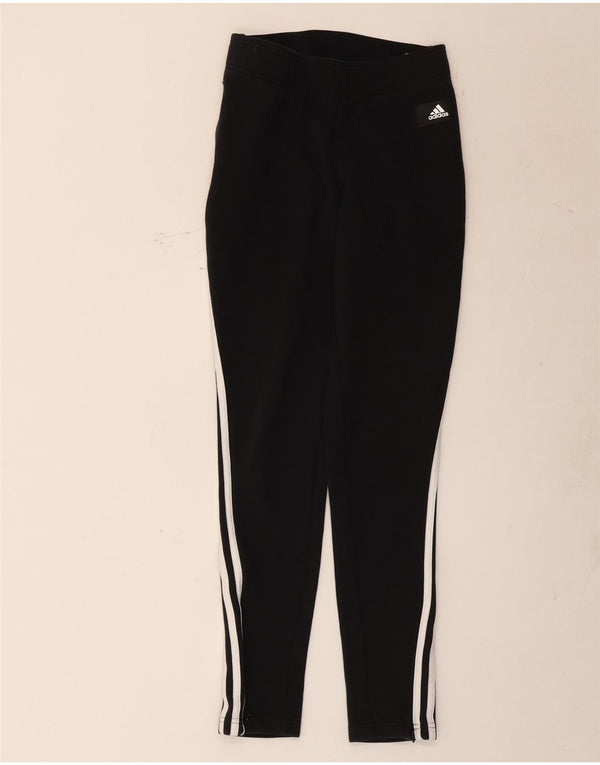 Damskie spodnie dresowe Adidas UK 4/6 XS Czarna bawełna