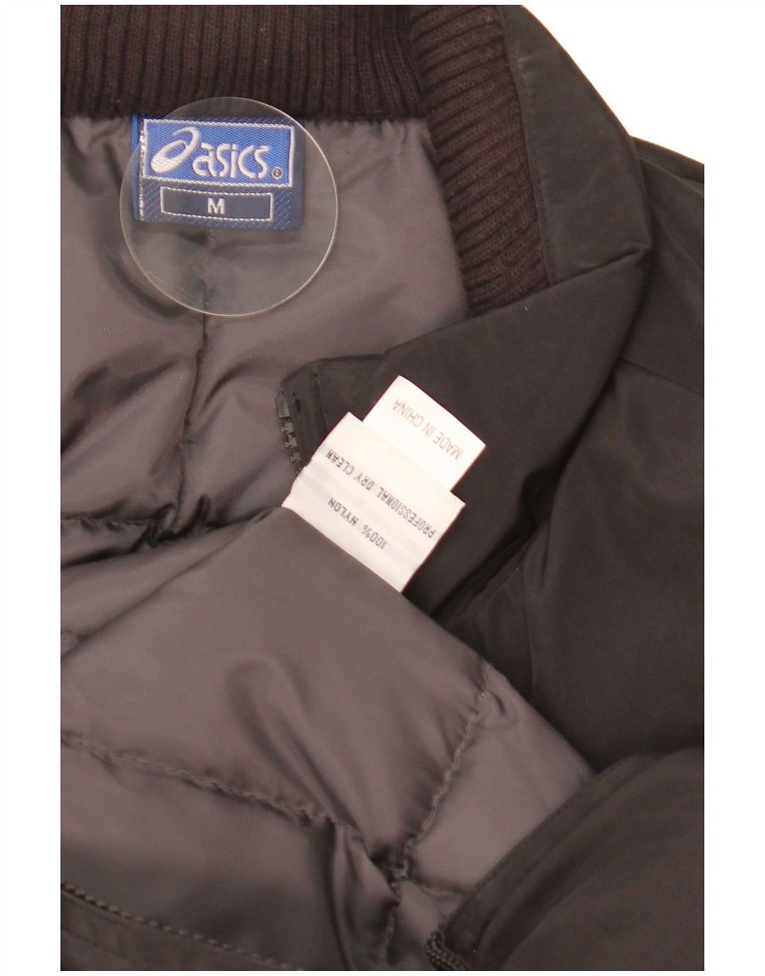 Męska ocieplana kurtka Oasis UK 38, średni czarny nylon