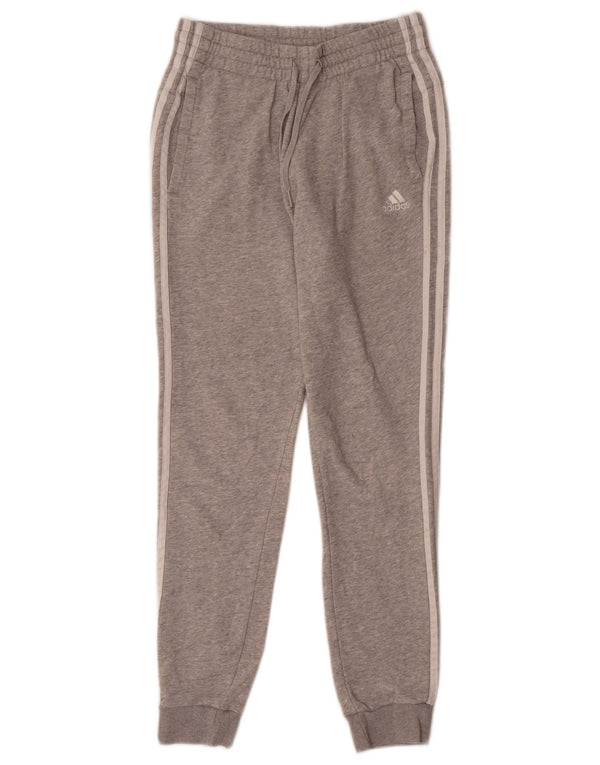 Damskie spodnie dresowe Adidas Joggers UK 8/10 Małe, szare, bawełniane