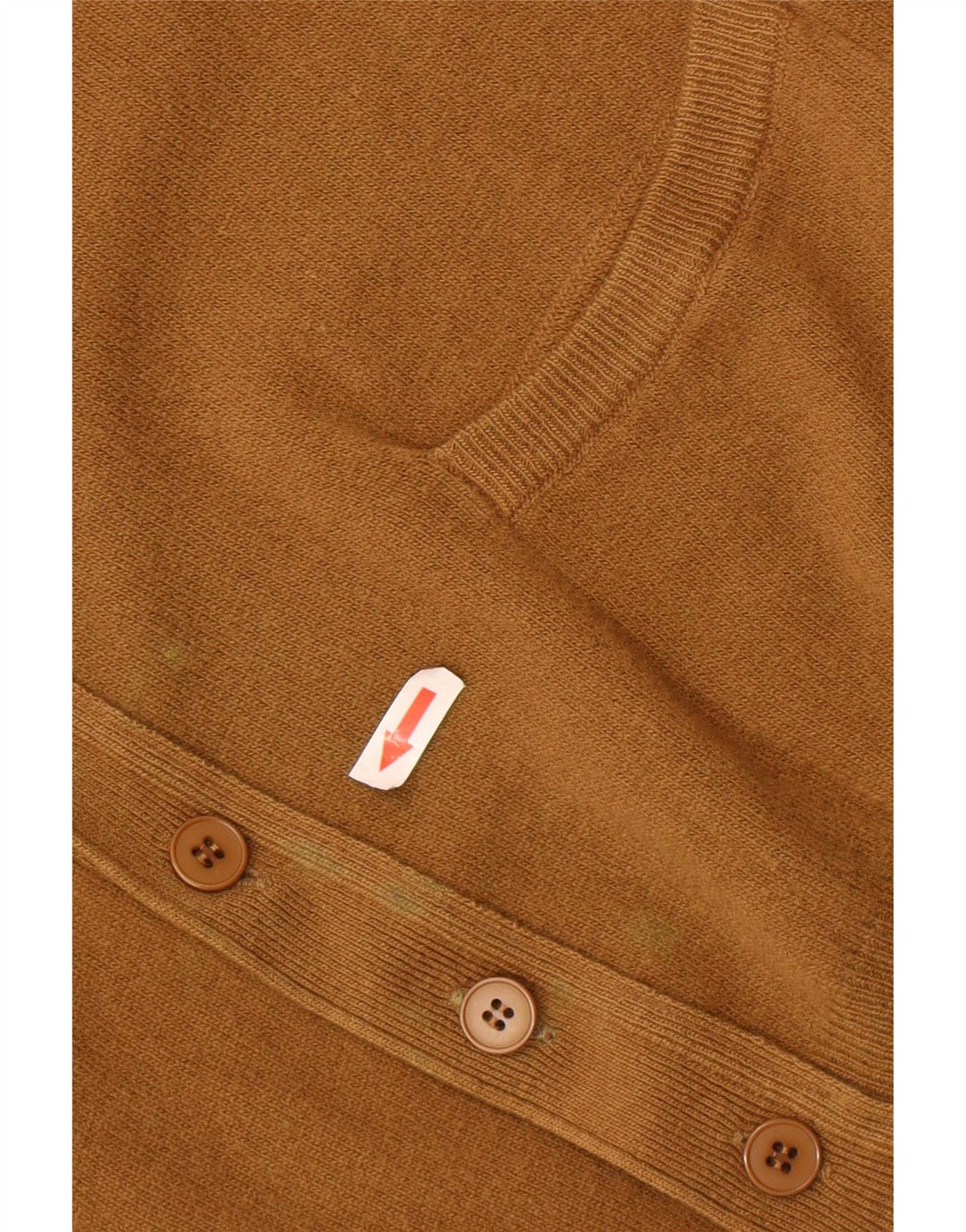 Męski sweter rozpinany BENETTON IT 48 Średni brąz z owczej wełny