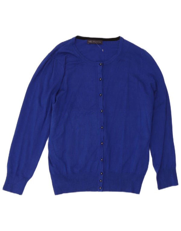 Marks & Spencer Damski sweter kardigan UK 22 3XL Niebieska wiskoza