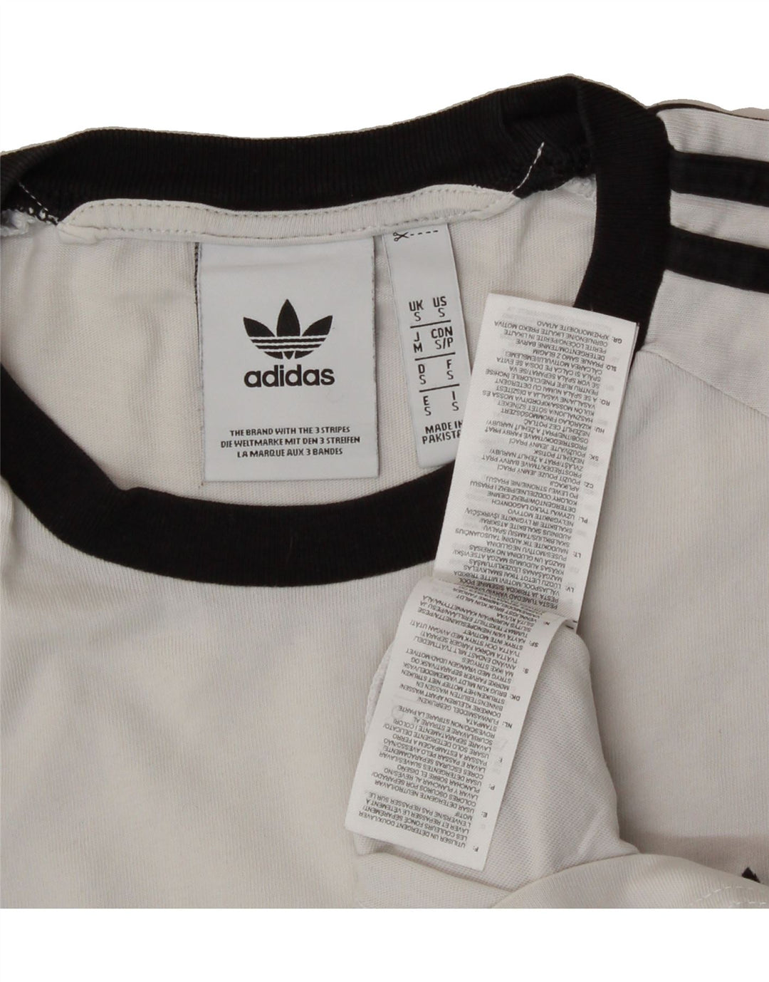 ADIDAS Mens Graphic T-Shirt Top Small White Cotton Vintage Adidas and Second-Hand Adidas from Messina Hembry 