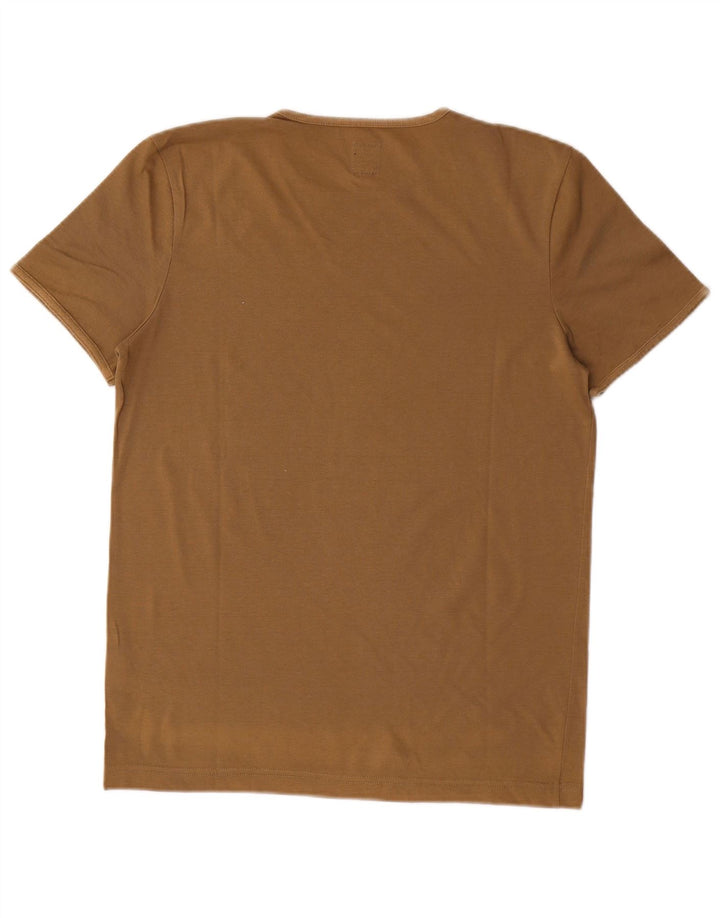 T-shirt męski Energie, średnio beżowy, bawełniany