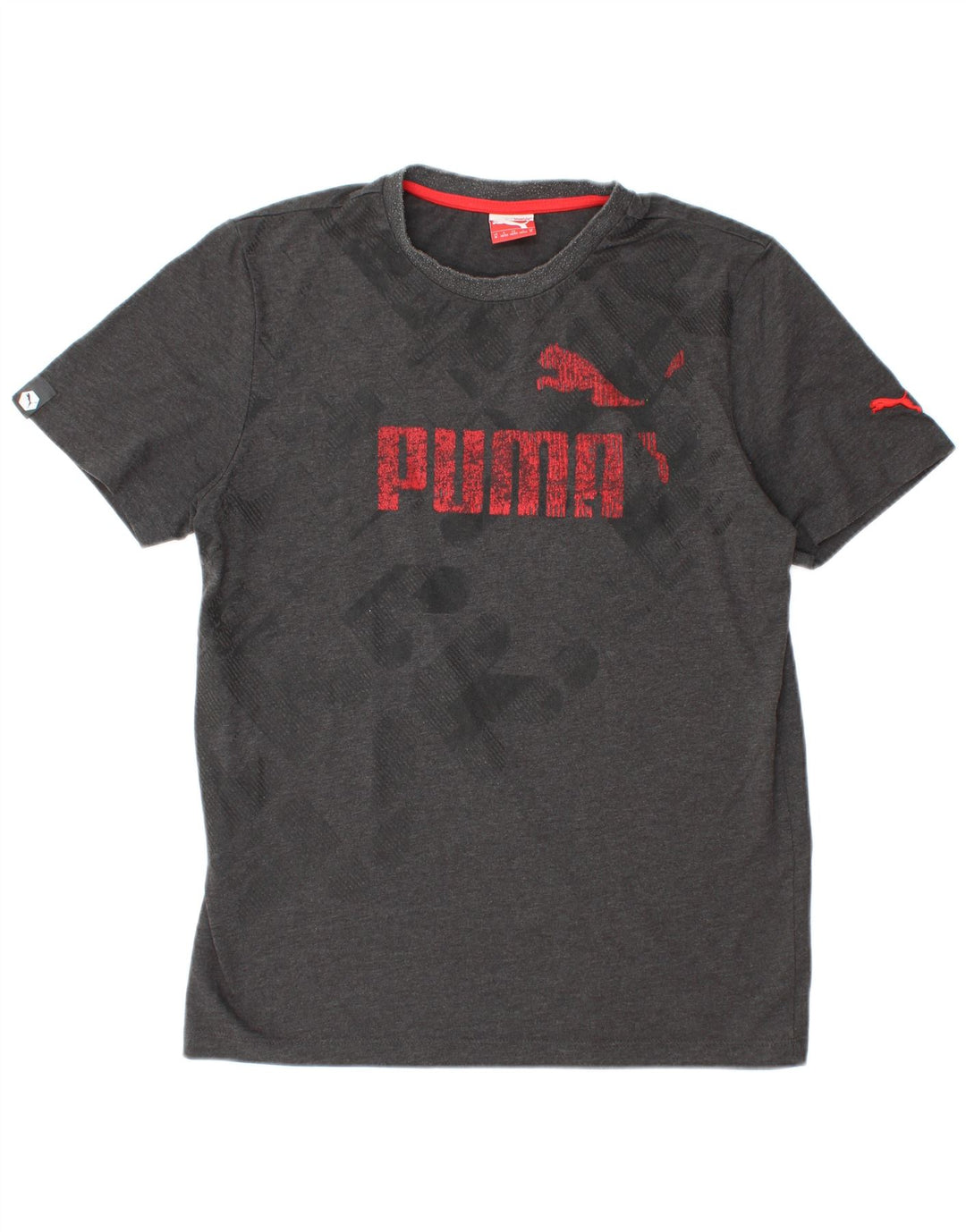 Męski T-shirt z grafiką PUMA, średni szary