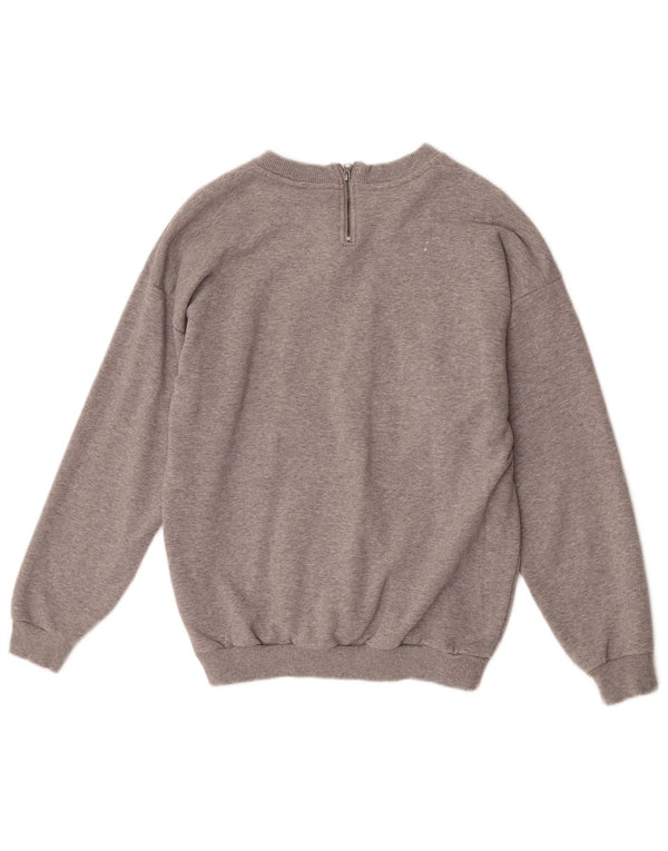 Damska bluza Adidas Graphic Oversized Sweter UK 6 XS Szara bawełna