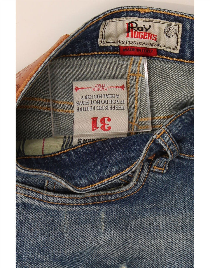 ROY ROGERS Womens Slim Jeans W31 L30 Blue Cotton