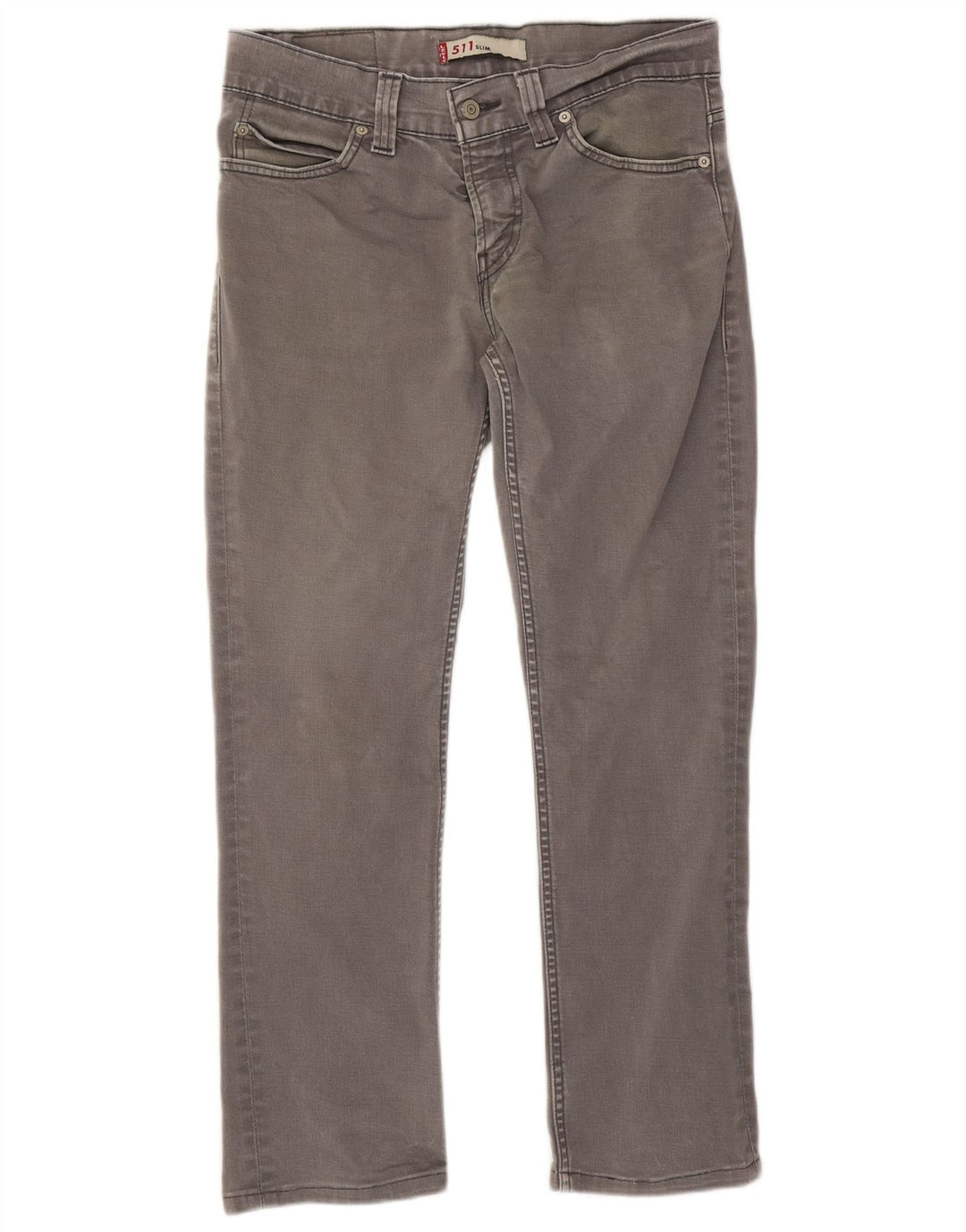 Damskie jeansy Levi's 511 Slim W32 L28 Szara bawełna