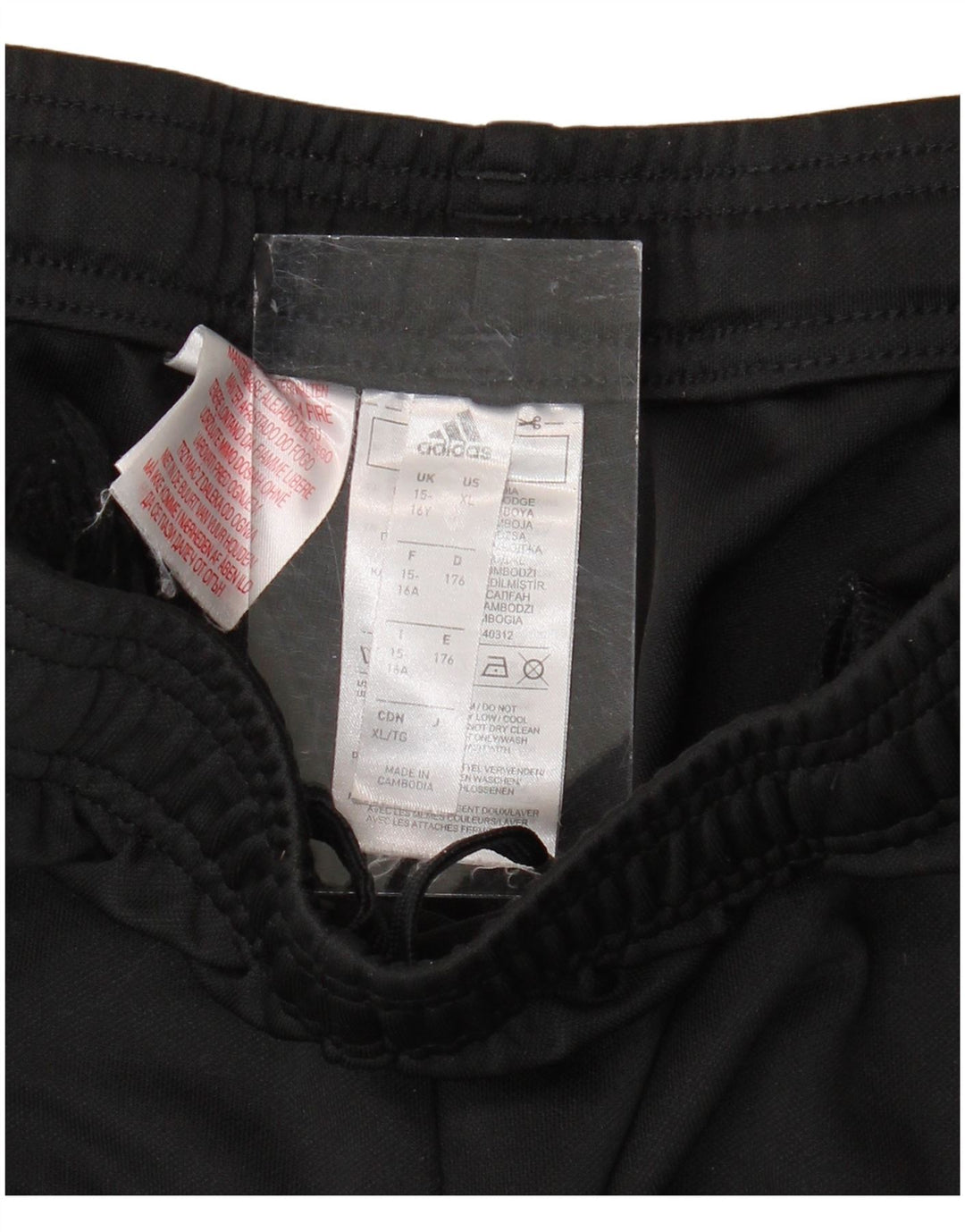 Chłopięce spodnie dresowe ADIDAS Aeroready 15-16 lat, czarny poliester