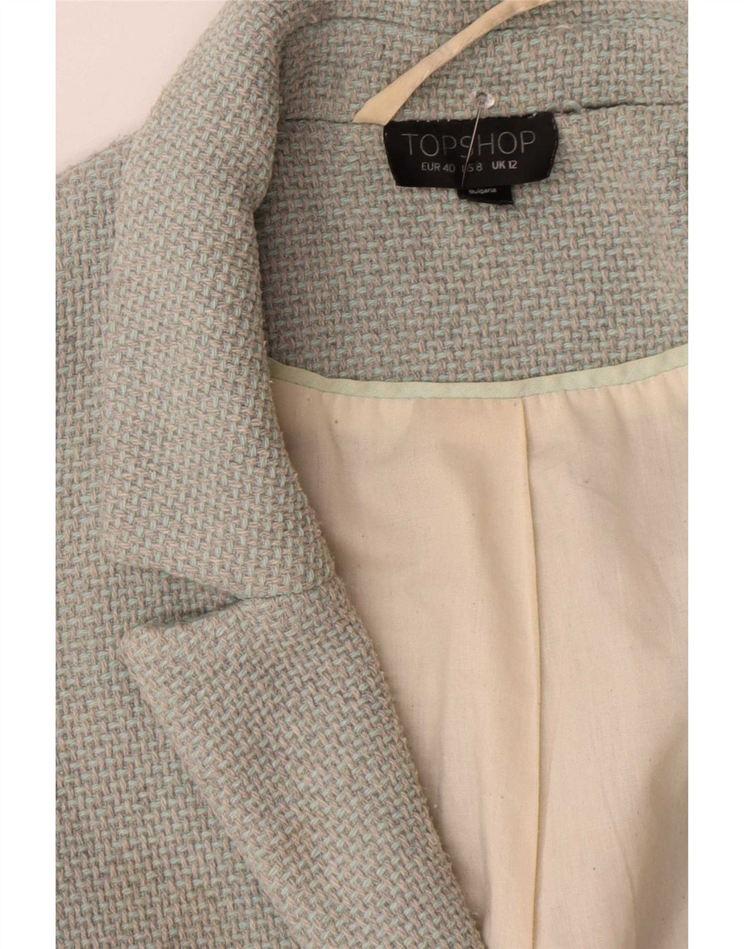 Topshop damski płaszcz oversize UK 12 średni szary akryl