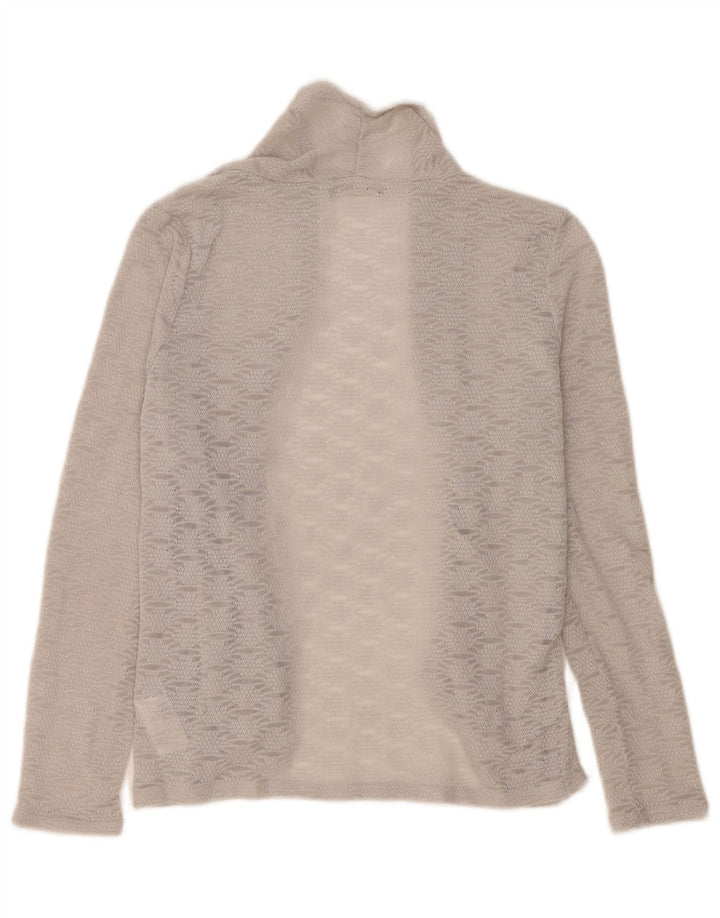 Damski kardigan oversize Oasis Top UK 10, mały, szary, geometryczny poliester