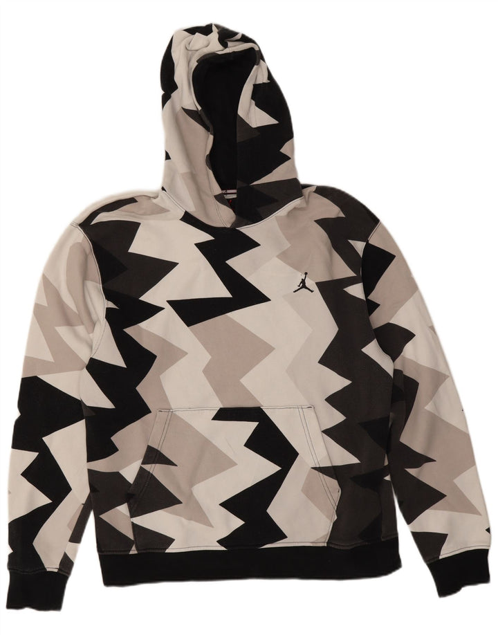 Męski sweter z kapturem Jordan, średniej wielkości, wielobarwny, geometryczny, bawełniany