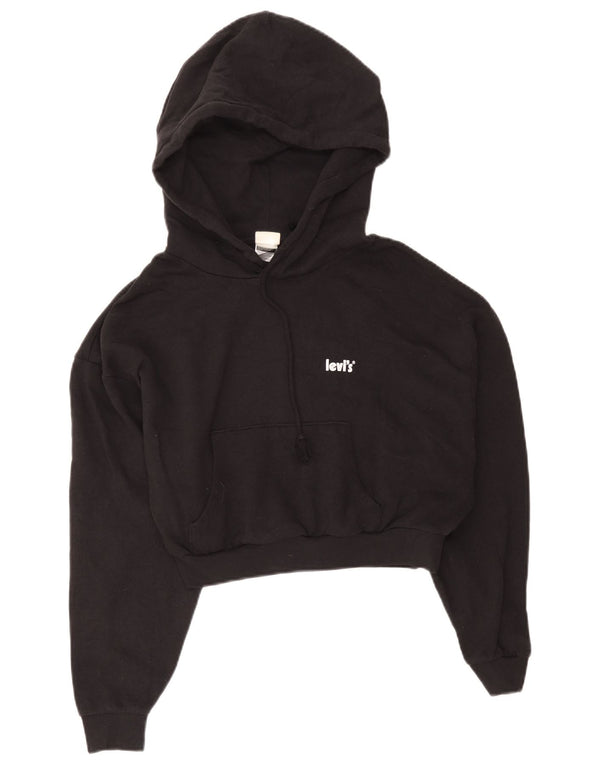 Damski sweter z kapturem Levi's UK 14, średni czarny, bawełniany
