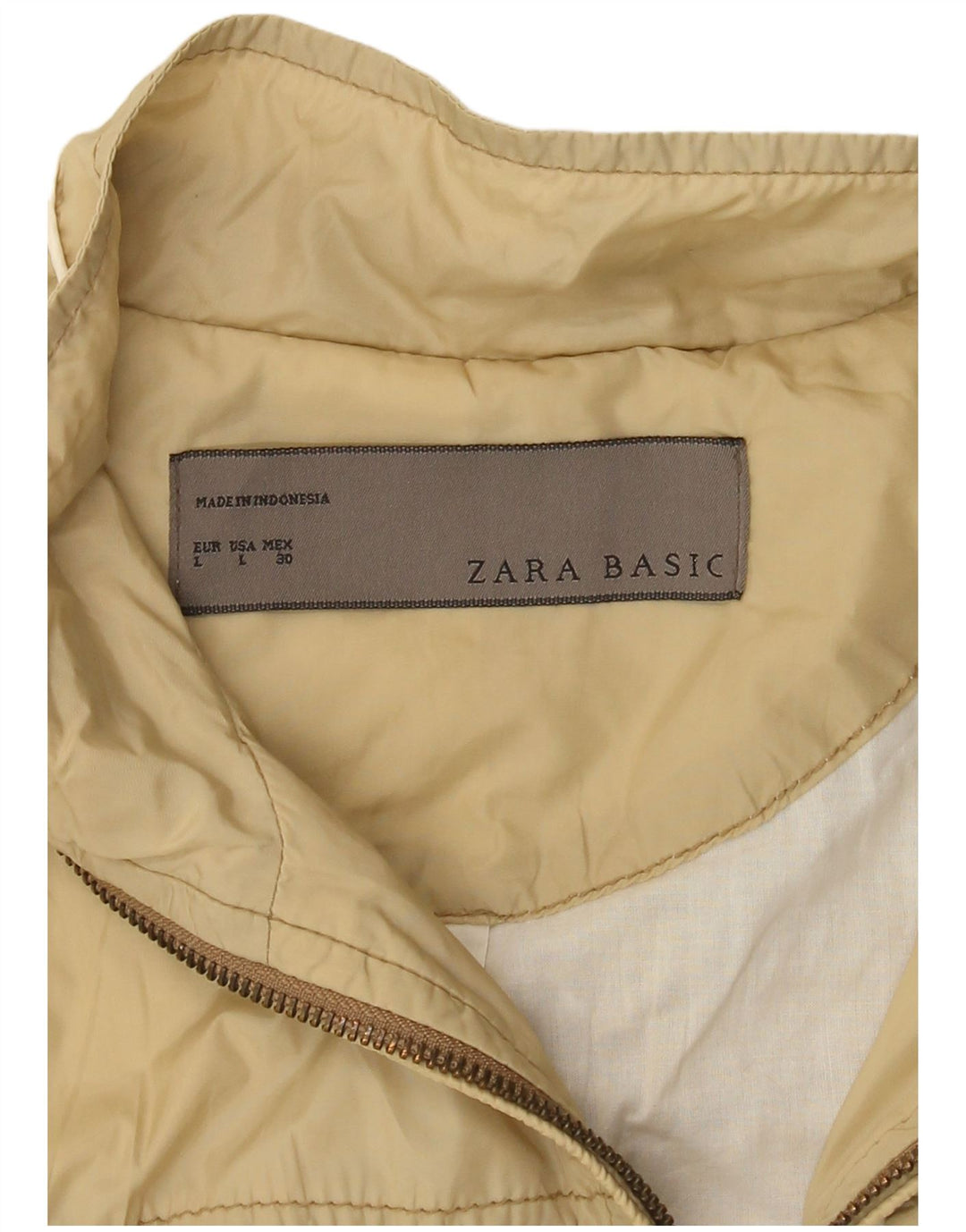 Kurtka damska Zara UK 14, duża, beżowa