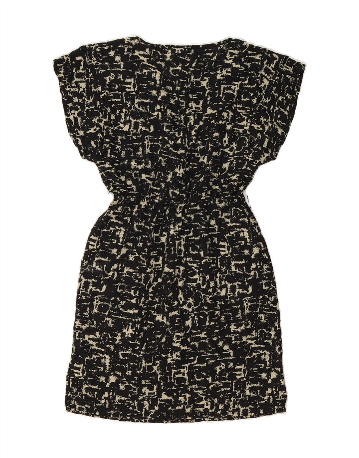 MOSSIMO Womens Abstract Pattern Basic Dress UK 14 Medium Black Polyester Vintage Mossimo and Second-Hand Mossimo from Messina Hembry 