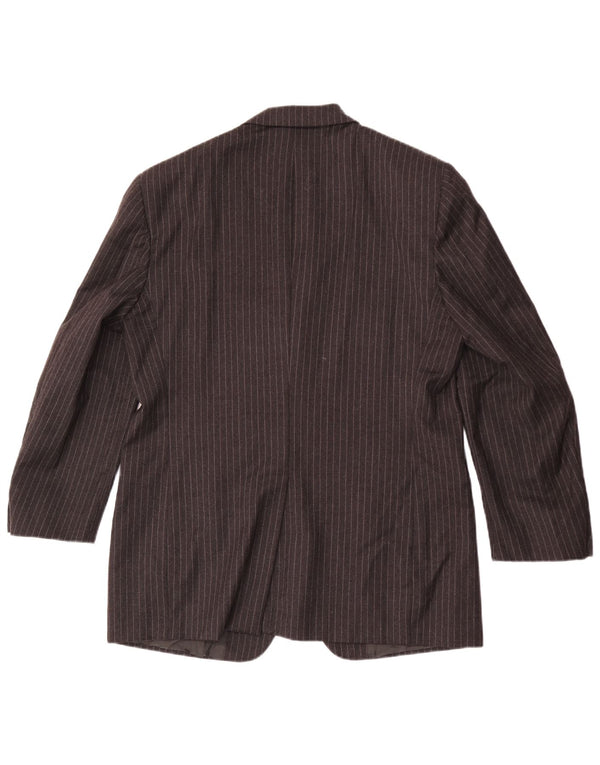 Cerruti 1881 Męska marynarka zapinana na 3 guziki IT 52 XL Szara wełna w paski