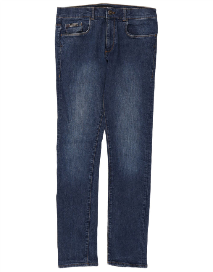 Męskie jeansy obcisłe TRUSSARDI W34 L33 niebieskie