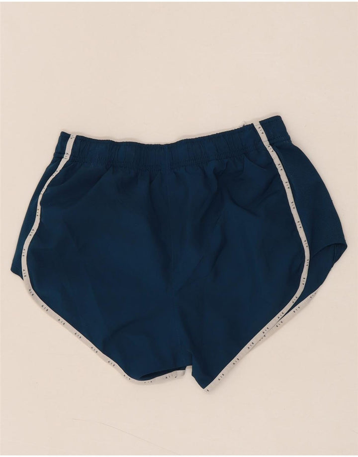 NIKE Womens Sport Shorts UK 8 Small  Blue Polyester Vintage Nike and Second-Hand Nike from Messina Hembry 