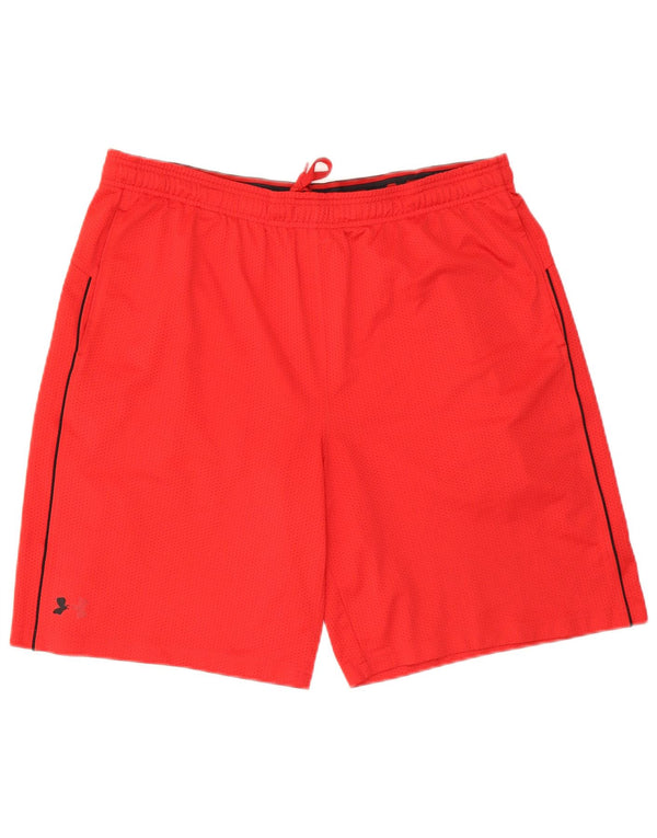 Męskie spodenki sportowe Under Armour Heat Gear o luźnym kroju XL, czerwone, poliestrowe