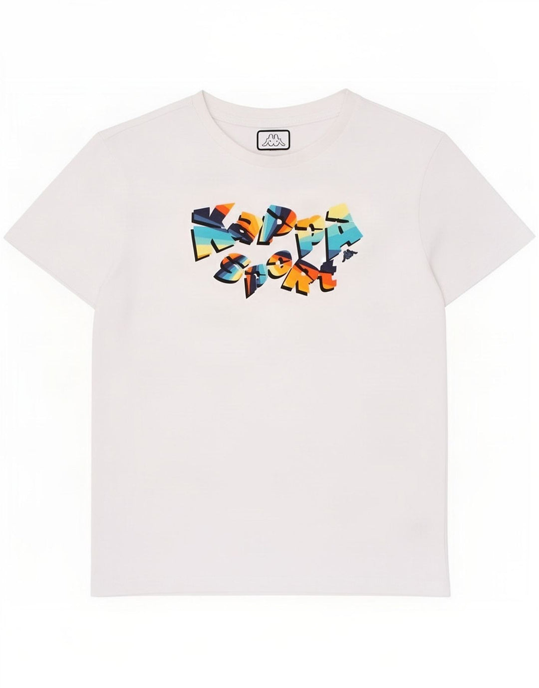 Chłopięcy T-shirt z grafiką Kappa 11-12 lat, biały