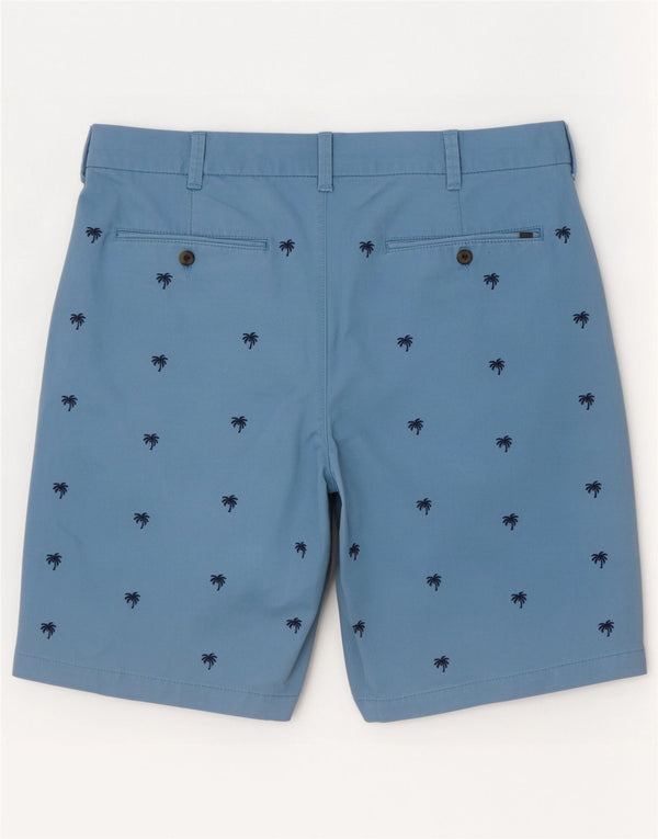 Marks & Spencer Męskie hawajskie spodenki Chino W38 XL, niebieskie, bawełniane