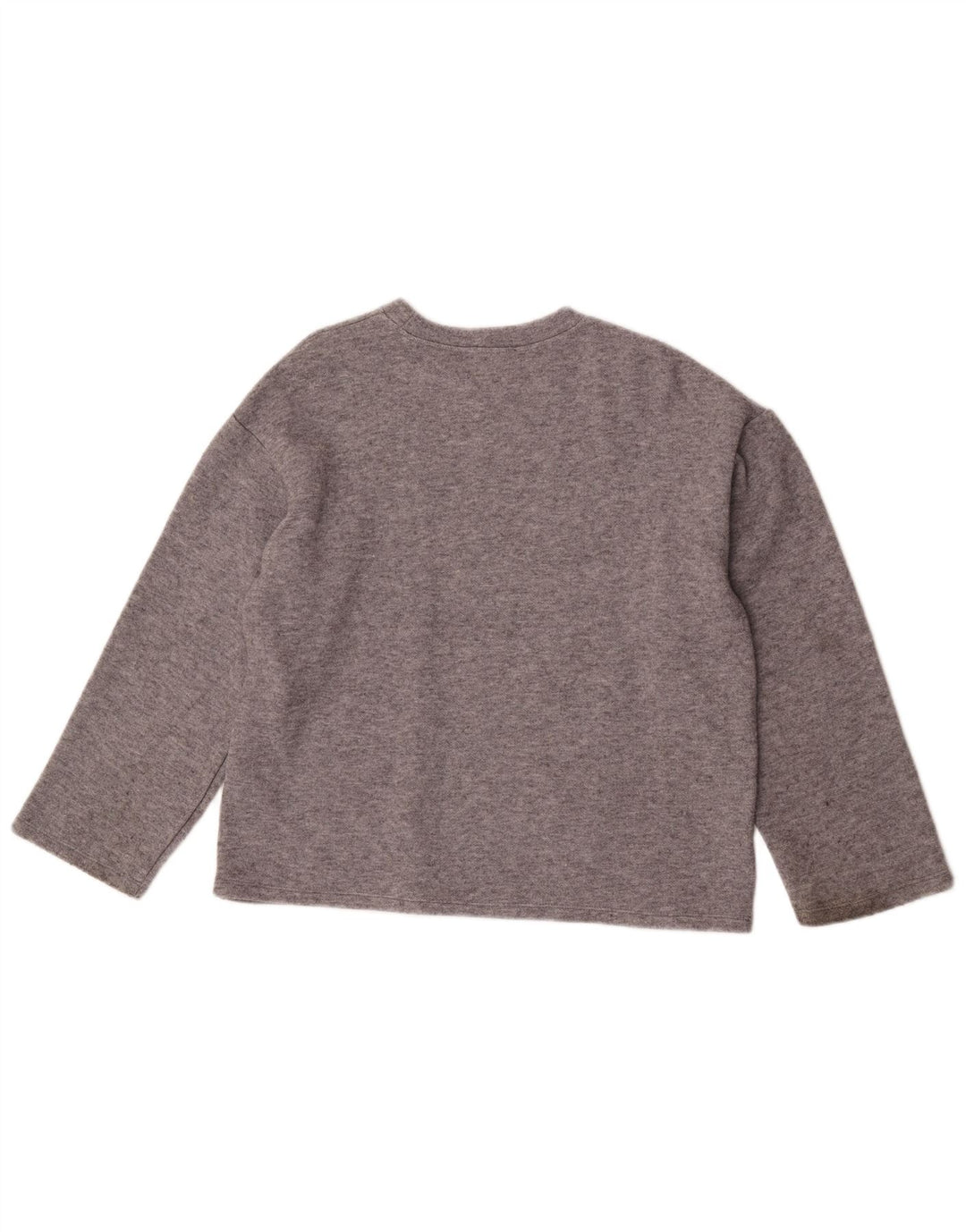 Damski top oversize z długim rękawem Zara UK 10 Small, szara wiskoza