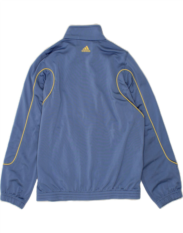 ADIDAS Boys Tracksuit Top Jacket 11-12 Years Blue Polyester Vintage Adidas and Second-Hand Adidas from Messina Hembry 