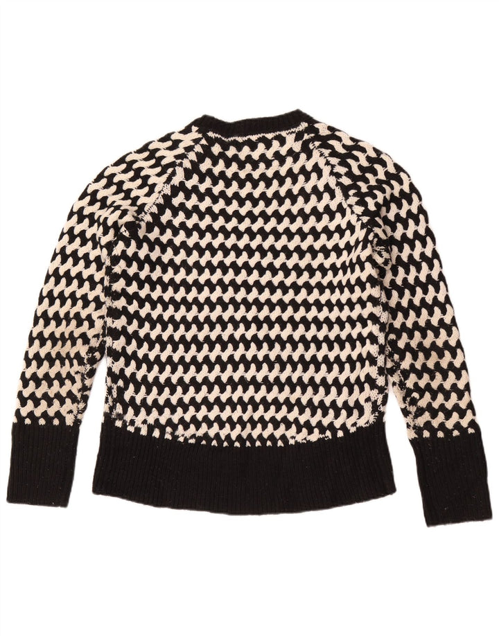 Damski sweter z okrągłym dekoltem Rip Curl US 8 w średnie czarne paski