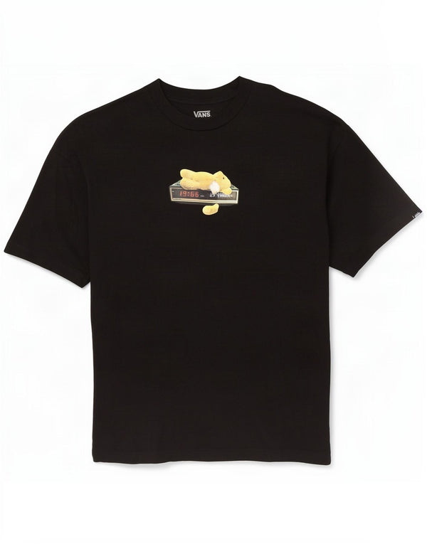 Męski T-shirt Vans o luźnym kroju z grafiką, czarny, bawełniany